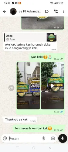 Testimonial Papan Bunga Pernikahan sukamarga