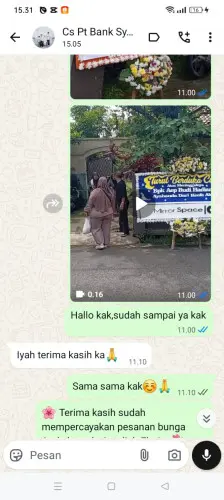 Testimonial Papan Bunga sukamarga